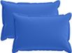 vidaXL Coussin 2 pièces bois bleu royal 40 x 60 cm polyester