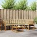 vidaXL - Canapé d'angle - 6 pièces - Naturel et Beige - Bois d'acacia