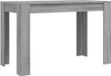 Table de salle à manger 120x60x76 cm bois traité gris couleur chêne sonoma
