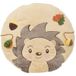 Bieco 16000100 tapis enfant & tapis Beige, Marron Polyester Rond