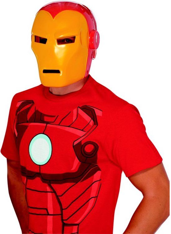 Vegaoo Iron Man Masker voor volwassenen