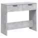 VidaXL Wandtafel 90x36x75 cm bewerkt hout betongrijs