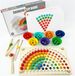 Jouets Montessori 3 ans - Jeux pédagogiques pour la motricité fine - Jeux sensoriels - Puzzle pour enfants - Jeu de classification et d'empilage