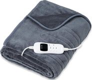 sinnlein® DWD-Company Elektrische deken van Fleece grijs - 200 x 180 cm