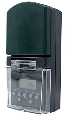 Electraline 58109 digitale outdoor tijdschakelklok weekplanner - groen