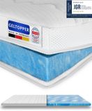 AM Qualitätsmatratzen Premium Plus Gelschuim Topper 180x210cm (SG50) - 8 cm Hoog - Wit