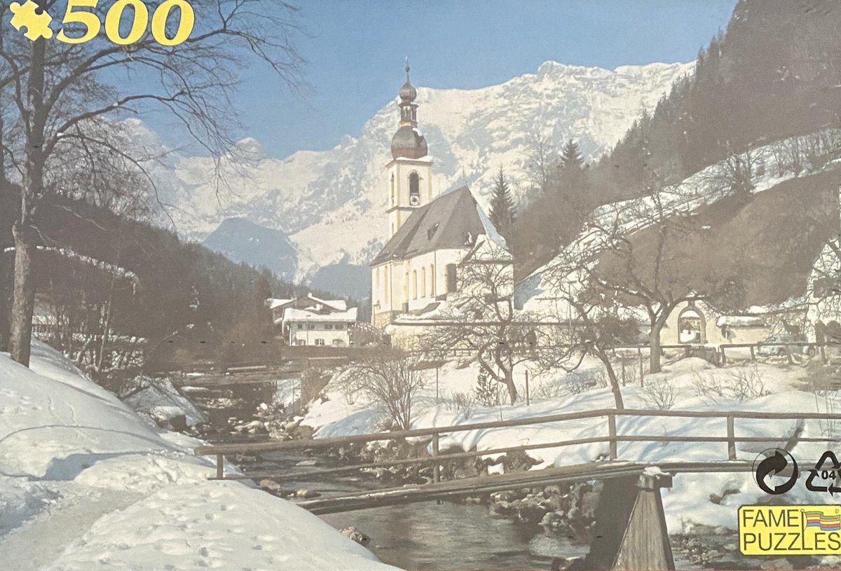 Fame Puzzles Ouderwetse Puzzel 500 Stukjes - Ramsau Duitsland