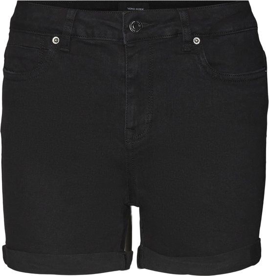 VERO MODA VMLUNA MR FOLD SHORTS MIX GA NOOS Women's Shorts - Size S - Black