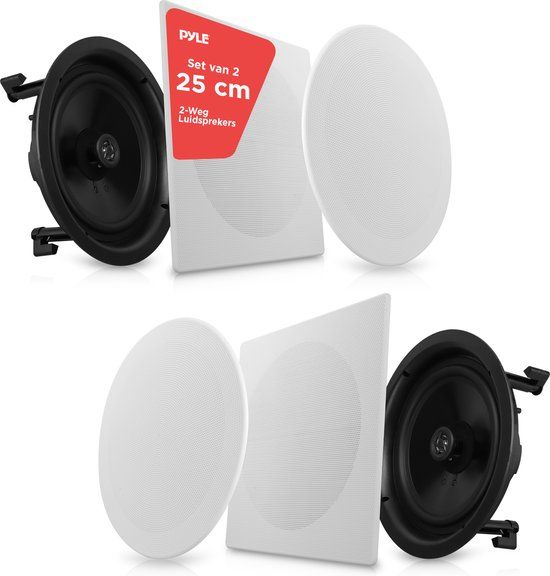 Pyle PDIC16106 2-weg plafondluidsprekersysteem - 300 Watt - Wit