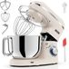 Fentic Robot de cuisine – 2000W – Robot multifonction – Accessoire robot multifonction – Bol mélangeur 6,2L – Accessoires supplémentaires inclus – Beige