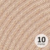 Home Sweet Home Strijkijzersnoer Jute 10 meter 3x0.75mm² VDE gekeurd