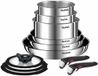 Tefal Ingenio Emotion Pannenset - 11-delig - Inductie - Stapelbaar - Afneembare Handgreep - RVS - Inclusief deksels - Geschikt voor alle warmtebronnen