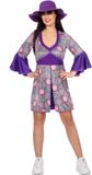 Wilbers & Wilbers Flower Power Jurk Groovy Paars - Maat 42