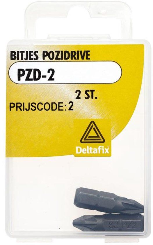 Deltafix - Bitjes pozidrive pzd-2 2 st.
