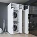 Roomart DORA-II Wasmachine Ombouwkast 115x230 cm met Opzetkast - Wit
