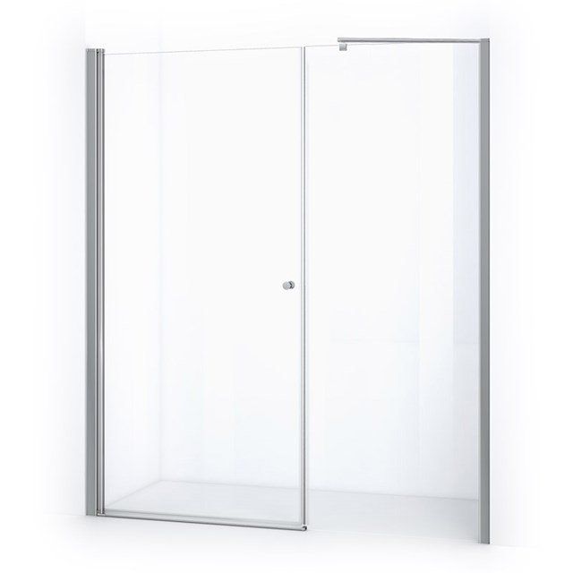 Maxaro Douchewand met Draaideur Zircon Comfort 185cm Chroom - 6095817472458