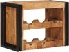 vidaXL Wijnrek Bruin Massief Ruw Mango Hout 60 x 45 x 33 cm