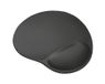 Trust BigFoot Mouse Pad - Black - Standard - Microfiber - With Wrist Rest