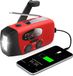 Merkloos Noodradio Opwindbaar - 2000 mAh - Rood