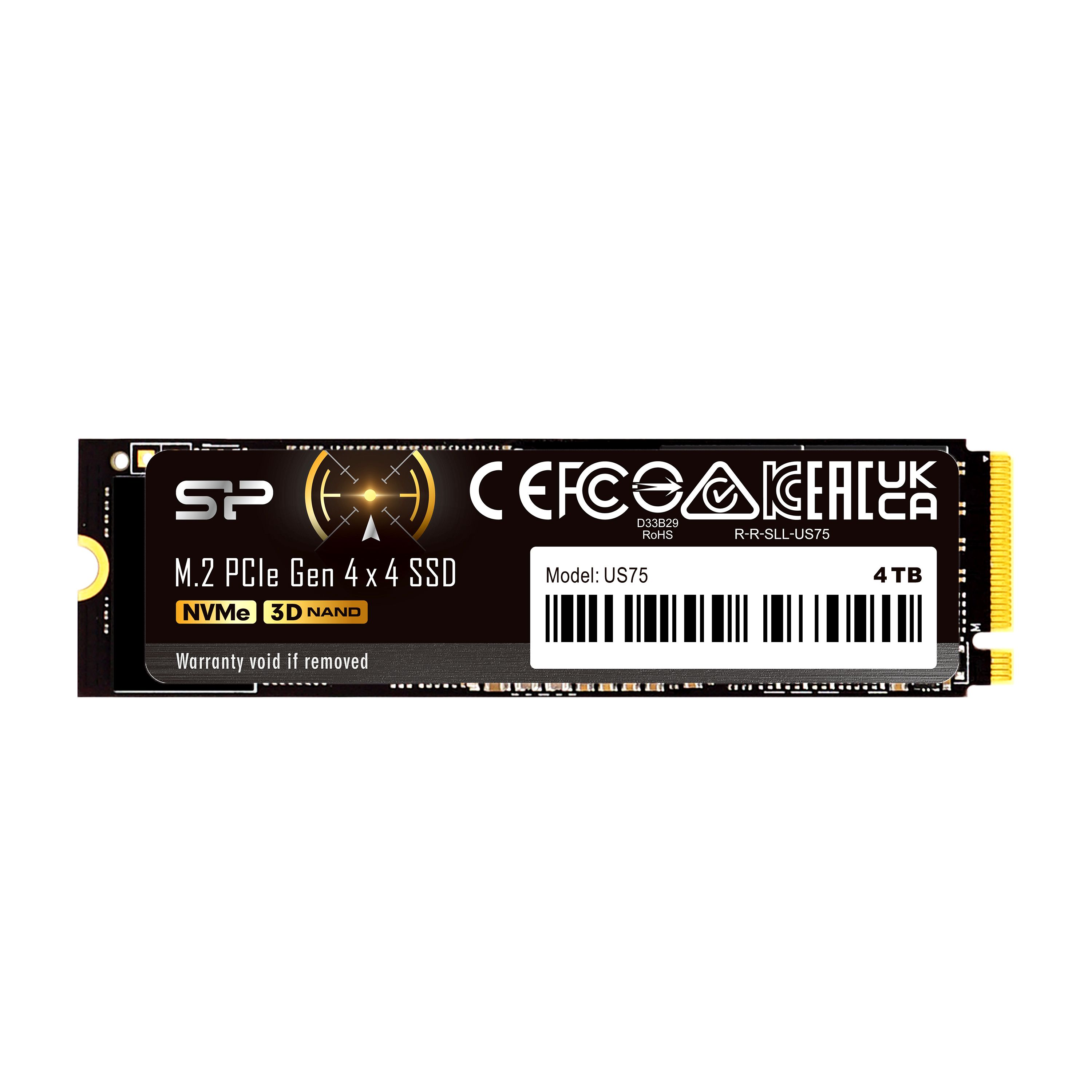Silicon Power US75 1TB NVMe PCIe Gen4 SSD - Up to 7000MB/s - M.2 2280 - 5 Year Warranty