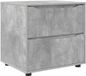 vidaXL Opbergkast 60 x 48 x 57 cm Bewerkt Hout Beton Grijs