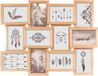 Atmosphera Collage Fotolijst - voor 12 foto's - 58 x 45 cm - Hout - Beige