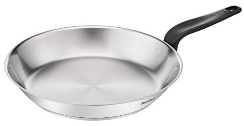 Tefal Primary E3080604 braadpan, roestvrij staal, inductie, 28 cm, voor lekkere recepten en ontdooien