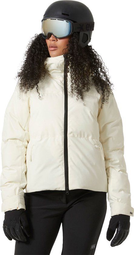 Helly Hansen Nora Short Puffy Ski Jacket Women - Off White - Size L
