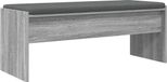 vidaXL Hallenbank met kussen Grijs Sonoma 103 x 38 x 40 cm