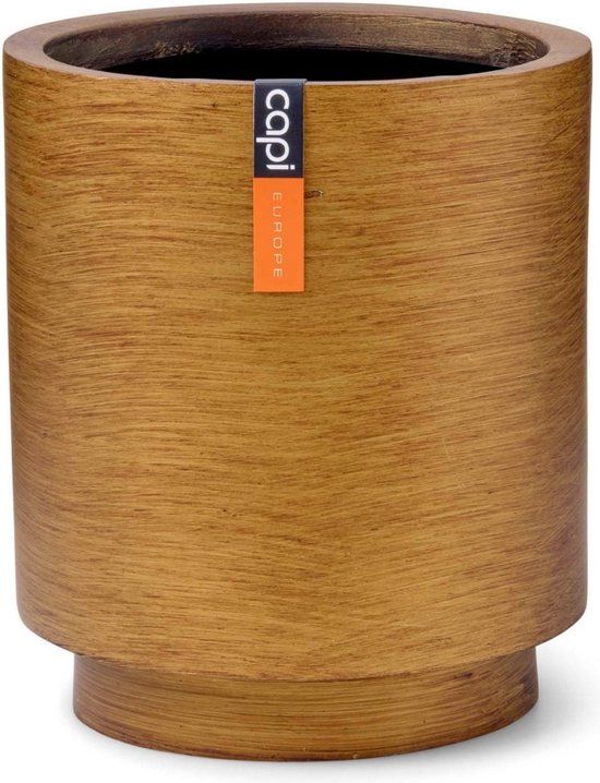 Capi Europe Vaas cilinder Retro - 19x21 - Goud - Bloempot voor binnen - BRTG314
