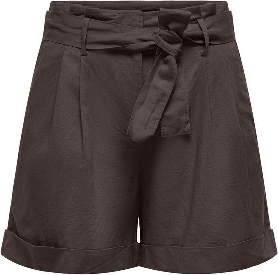 Only Onlisola Hw Belt Shorts Pnt 15374569 Coffee Bean Dames Maat - S
