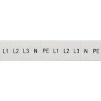 Siemens - Schild met horizontale opschrift l1-l2-l3-pe-n 5-2 mm