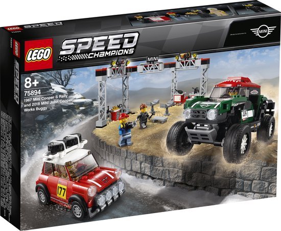 lego Speed Champions 1967 Mini Cooper S Rally en 2018 MINI John Cooper Works Buggy 75894