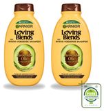 Garnier 2 x Loving Blends Shampoo Avocado-olie & Shea-boter - voor droog en kroesend haar - 300 ml