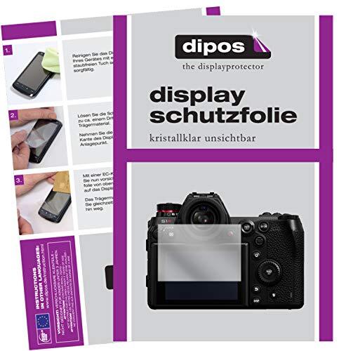 dipos I 2X beschermfolie helder compatibel met Panasonic Lumix S1R folie displaybeschermfolie