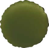 Folat Folieballon Rond Olive green - 45 cm