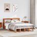 Maison Exclusive - Lit en bois massif sans matelas, brun foncé, 120x190 cm