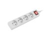 Lanberg lantaarn, 1,5 m, gebogen, 4 x 230 V, PL MET AUTOMAAT