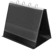 VELOFLEX - Tafel-flip-over A3 4-ringsmechanisme, 10 transparante hoesjes