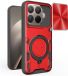 Techsuit Hoesje geschikt voor Xiaomi 15T Pro - CamGuard Pro Back Cover - Rood