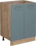 Vicco R-Line Keukenonderkast – 60 cm WB Marmer Blauw-grijs