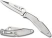 Spyderco Police Model Signature Mes met 4,15 inch VG-10 stalen blad en premium roestvrij stalen handvat - PlainEdge - C07P