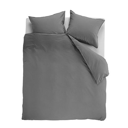 Beddinghouse Basic dekbedovertrek lits-jumeaux 240x200/220cm - Grijs