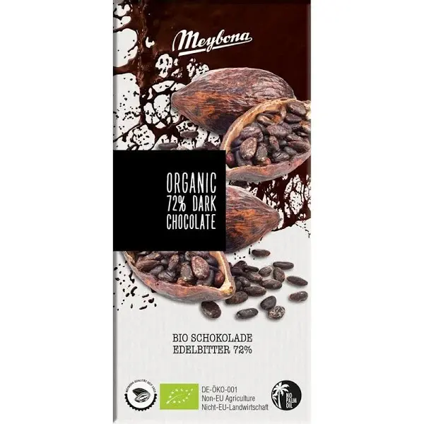 Meybona Chocolade Dark 72% bio 100gr