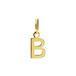 Lucardi Dames 14 karaat gouden letter hanger alfabet - Hanger - 14 Karaat Goud - Goud