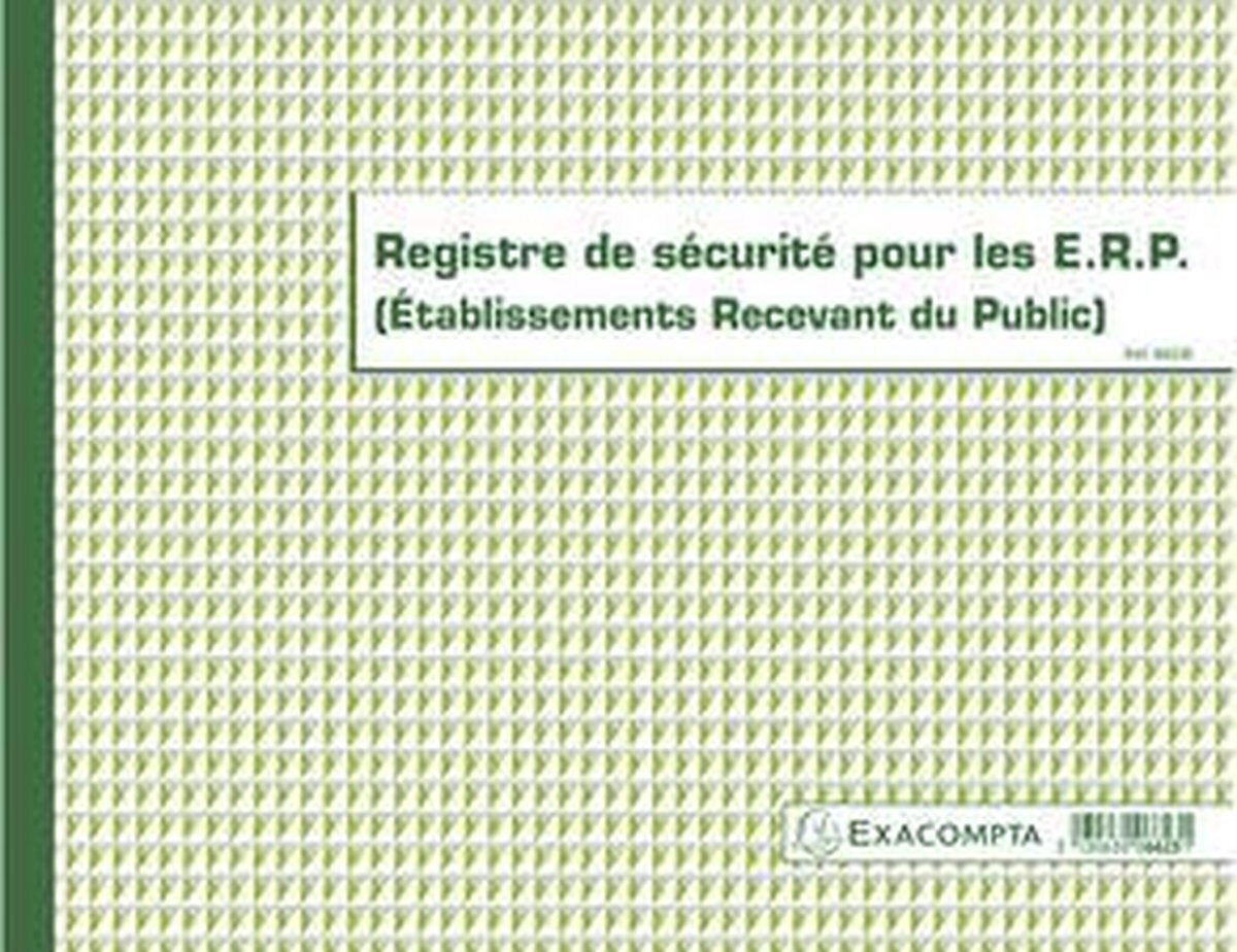 Exacompta Piqûre 'Registre des contrôle en matière de santé