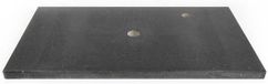 Saniclass Noche Wastafelblad - 80x46cm - 1 kraangat - Basalt gepolijst
