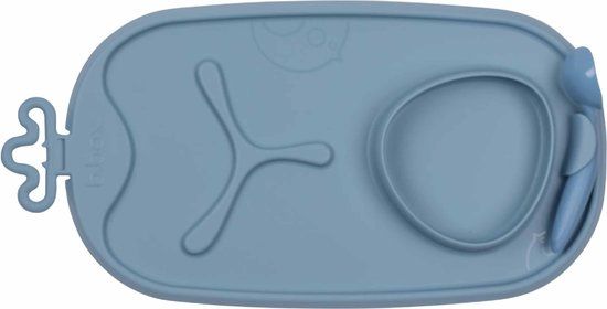 b.box Roll + Go-placemat | Leuke placemats voor Baby's en Peuters, Driedelige Verdeler en Kom | Reisvriendelijk en Geschikt voor de Meeste Kinderstoelen