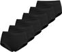 Conta Dames taille pants 6 pack fijnrib zwart