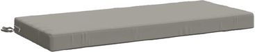 vidaXL Bankkussen SOEST 100% Polyester Grijs 110 x 50 x 8 cm